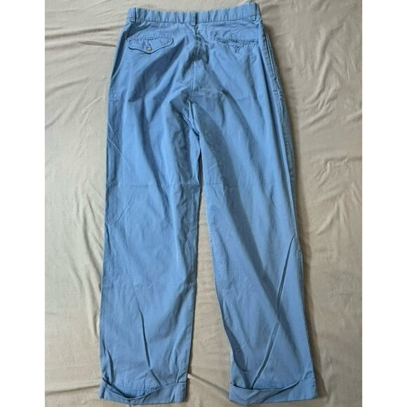 Vintage Polo Ralph Lauren Hammond Pants Mens 33x30 (33x28) Pleated Cuffed - Picture 2 of 7